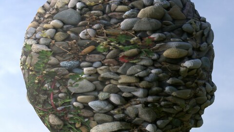 Mossy Gravel 2 PBR Material