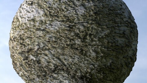 Mossy Wall 1 PBR Material