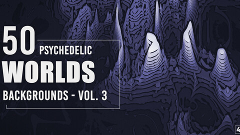 50 Psychedelic Worlds Backgrounds - Vol. 3