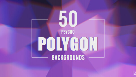 50 Psycho Polygon Backgrounds