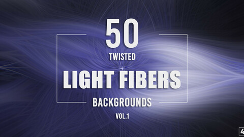 50 Twisted Light Fibers Backgrounds - Vol. 1