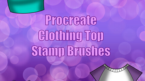 Procreate Clothing Top Stamp Brushes
