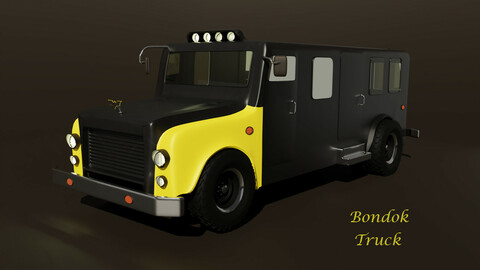HighPoly Truck 3D model