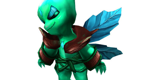 Game animated characters - wood spirit