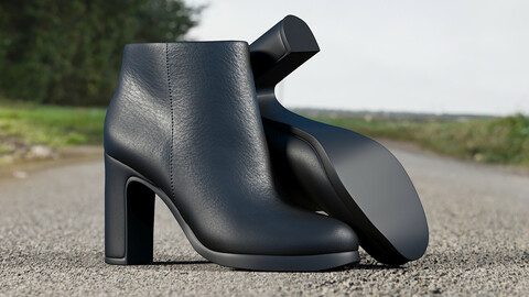 Realistic 3D model of Womens Shoes 12