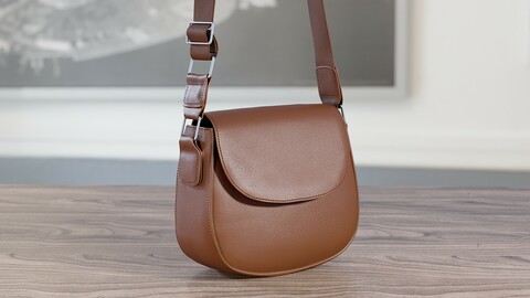 Realistic 3D model of Womens Bag 14