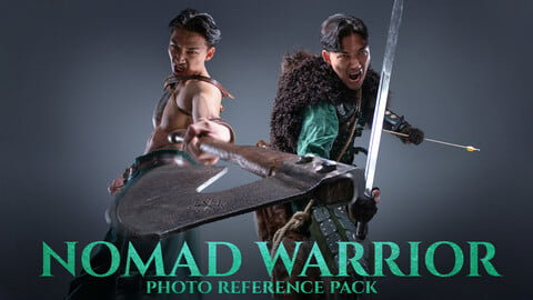 Nomad Warrior part.1 Photo Reference Pack for Artists 714 JPEGs