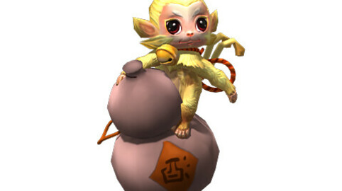 Game animated characters - small monkey