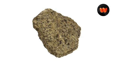 Granite Rock - Extreme Definition 3D Scanned Model