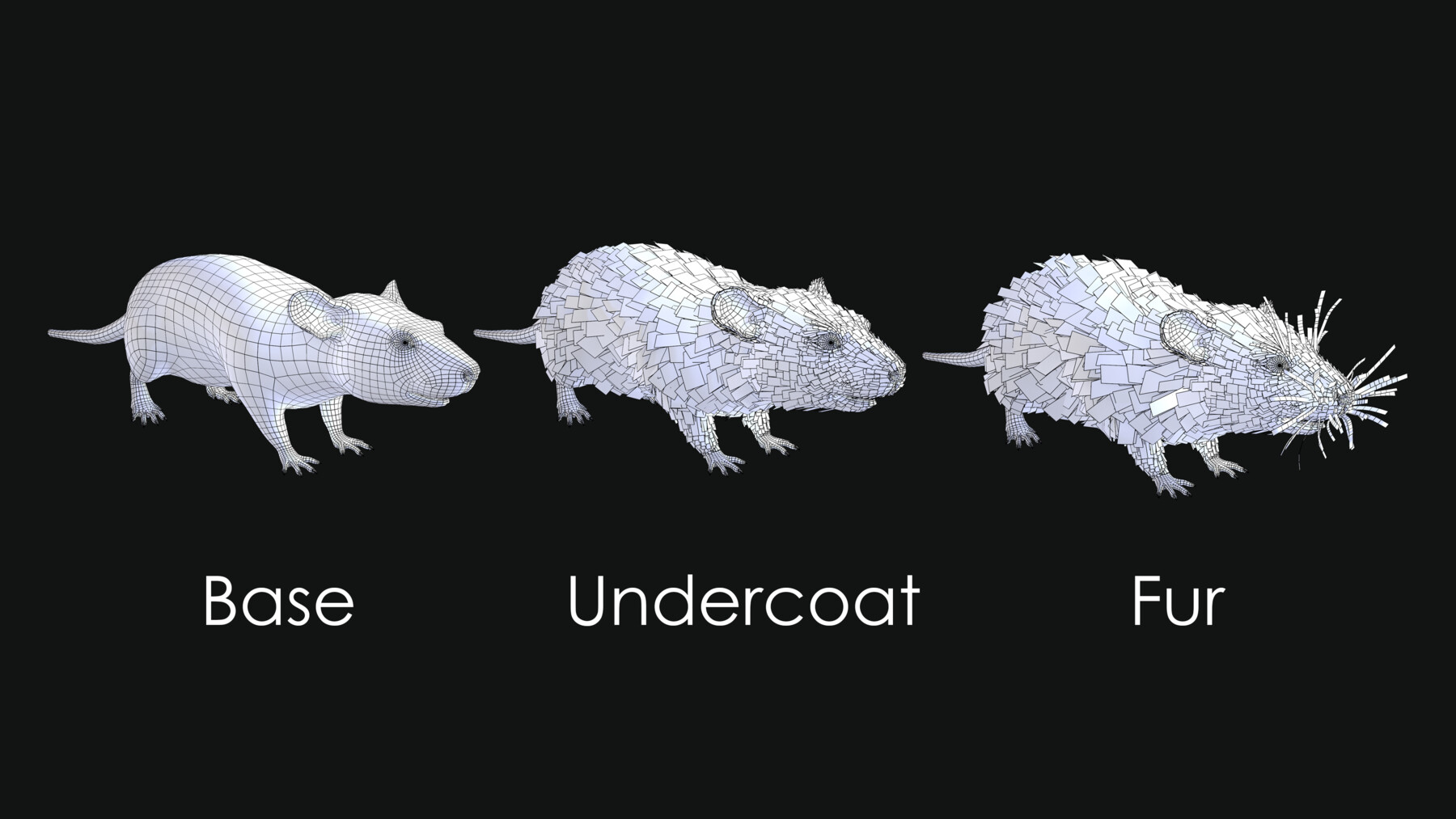 ArtStation - Brown rat with low poly fur | Resources