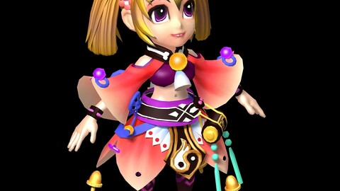 Game character character - bell light rain