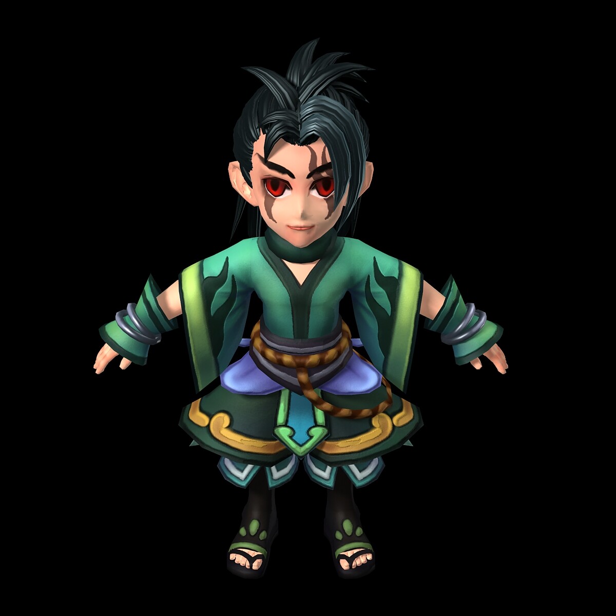 ArtStation Game characters fishing nets Knife hand Game Assets