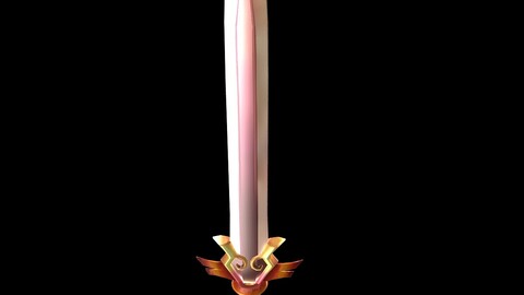 Game character weapons - steel sword