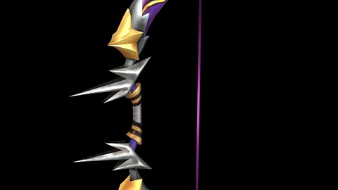 Game character weapon - meteor bow