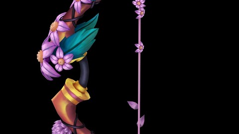 Game character weapon - fall bow