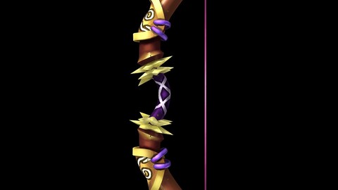 Game characters weapons - horns bow