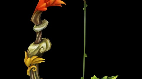 Game character weapon - god wood bow