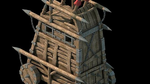 Army camp ancient battlefield - chariot