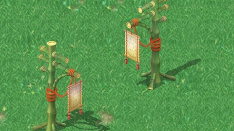 Cartoon world - there is a bulletin board