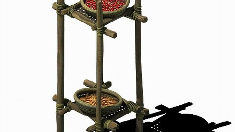 Combination of wood and sieve