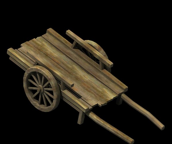 ArtStation Wooden Trolley 032 Game Assets   File 