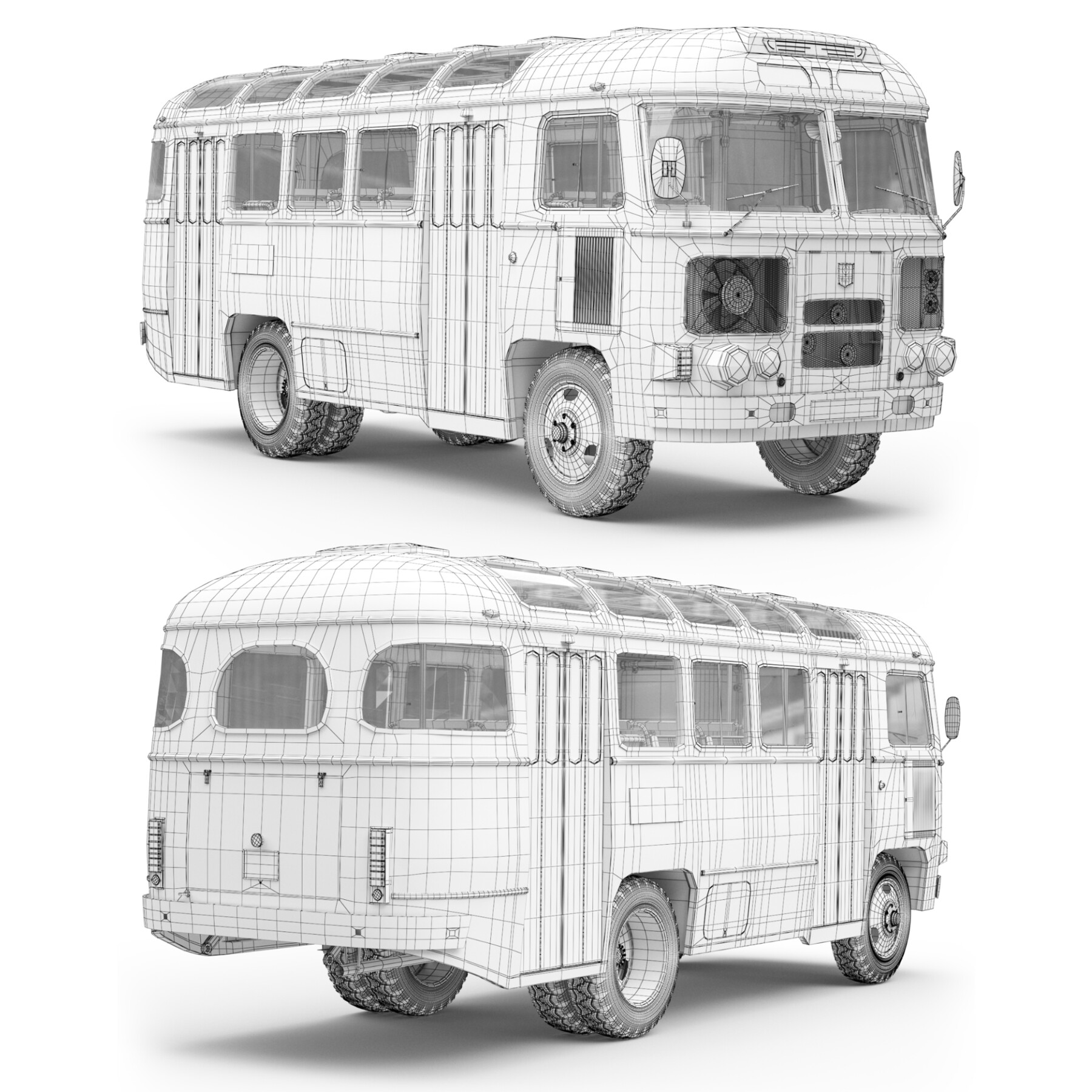 Как нарисовать пазик автобус