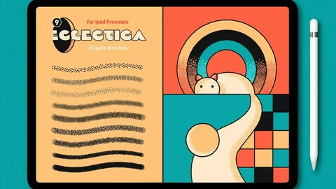 9 Stipple Procreate Brushes