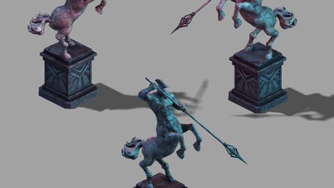 Palace of underground - people horse sculpture 01