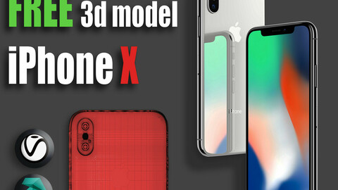 iPhone X Free 3d model (free 3d model iphone)