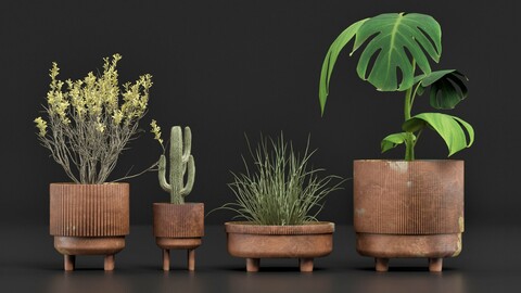 flower set_01 standing legs small bowl