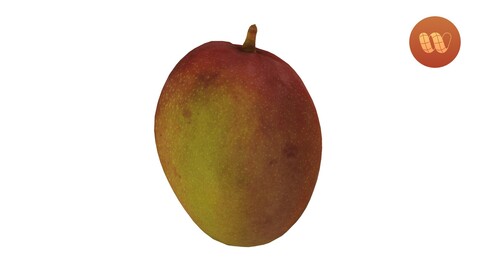 Tommy Atkins Mango - Real-Time 3D Scanned Model