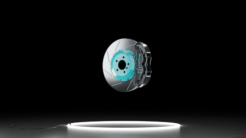 Project Mu FS4N caliper RACING DISC rotor kit brake system 3D model