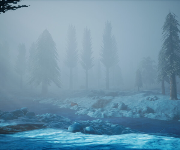 ArtStation - Stylized Snowy Environment - Unreal Engine 4 | Game Assets