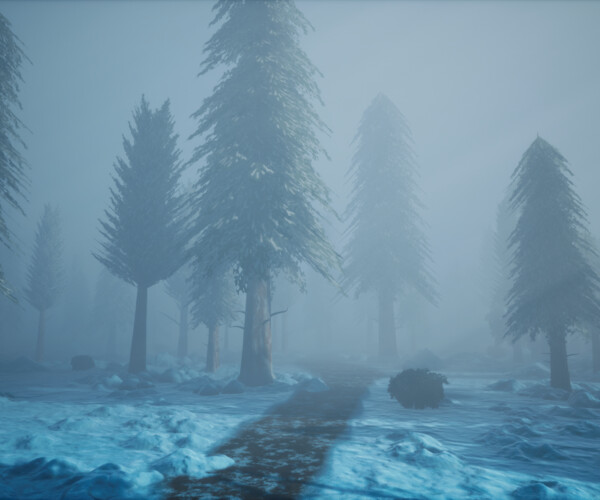 ArtStation - Stylized Snowy Environment - Unreal Engine 4 | Game Assets