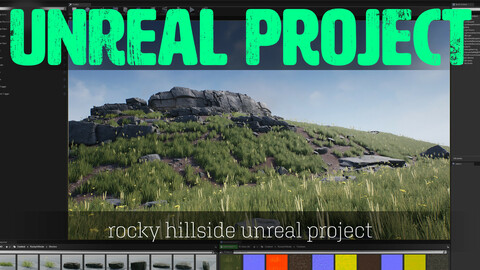 Rocky Hillside - UE4 Scene