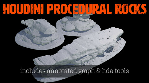 Houdini Procedural Rock Formation
