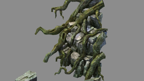 ArtStation - Fallen Land - Tree Roots 01 | Game Assets