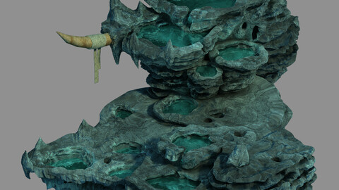 Zhen De Dong - Mountain Rock - Stream Pool 02