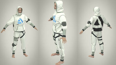 Men's clothing suit avatar Genesis 8 male. Marvelous designer, Clo3d