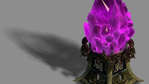 Town Magic Cave - Crystal Statue 01