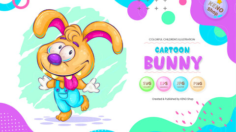 Cute cartoon bunny