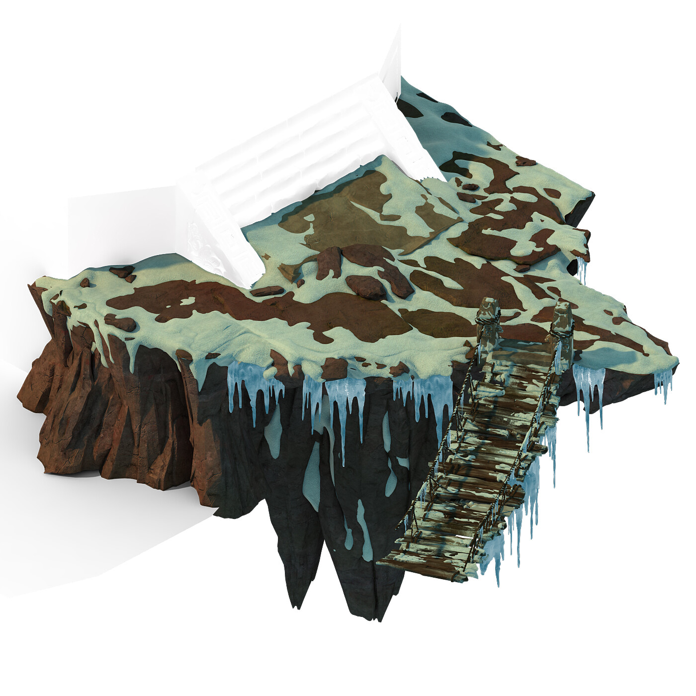 Broken mountain. Camel free 3d model. Camel Mountain. Surface bridging.