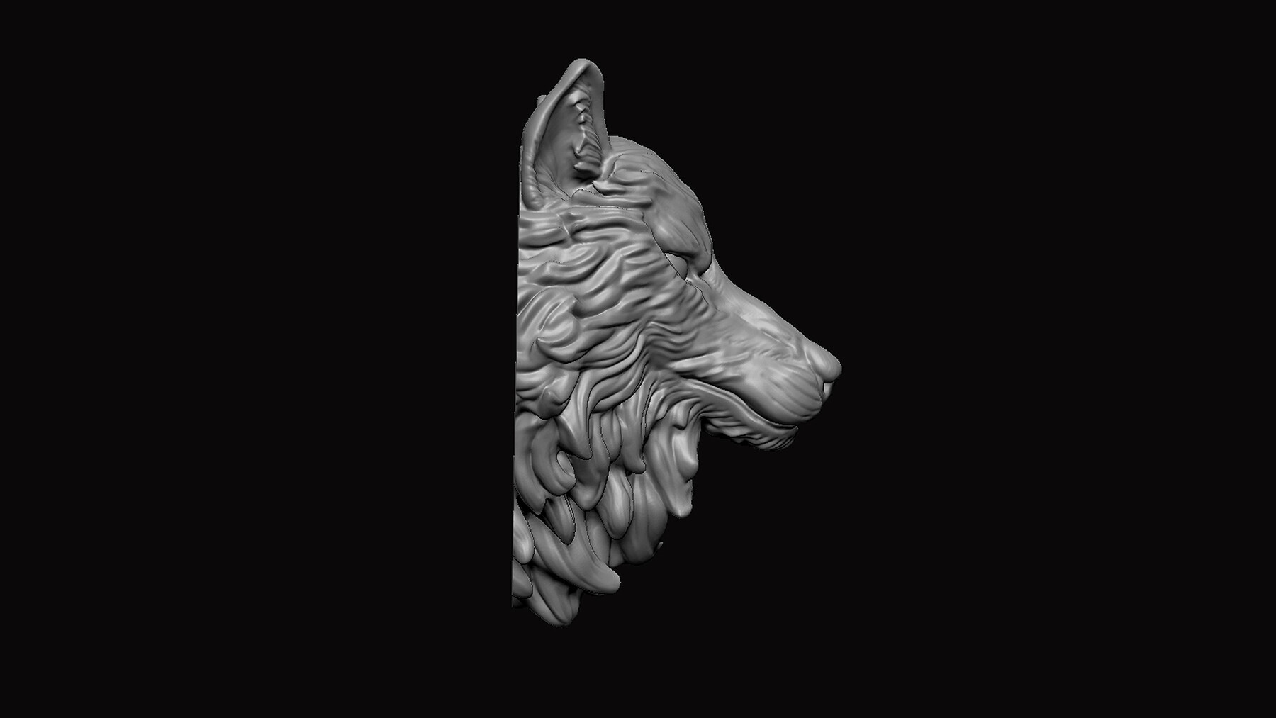 ArtStation - Wolf Head Pendant 3D print model | Resources