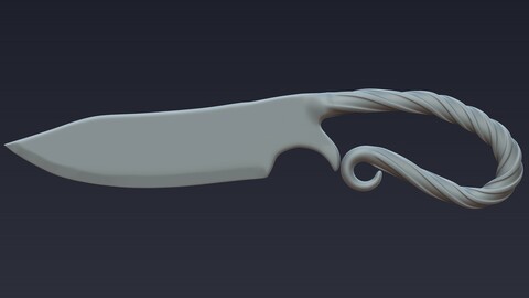 Viking utility Knife (AKA blacksmith knife) 2 versions FREE - 3D print ready