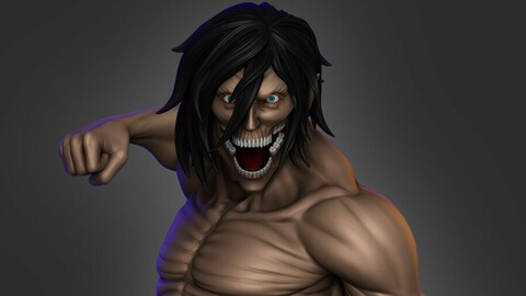 Eren - Attack Titan - Shingeki no Kyojin 3D Print