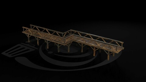 AAA Medieval Wooden Bridge 02 R