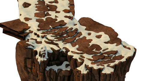 Huashan Mountain Road - ice and snow surface 01