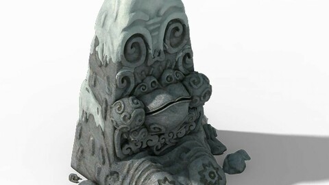 Huashan Mountain Road - snow and ice statue 02