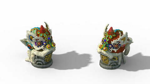 Jiaxing City - lion head stone