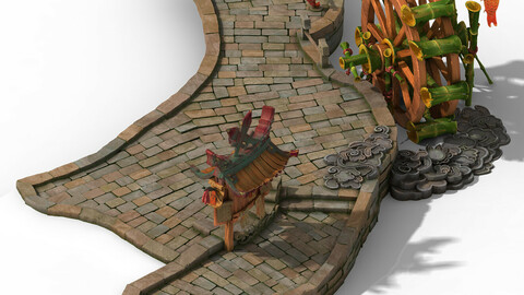 Jiaxing City - Waterwheel - publicity bar - surface